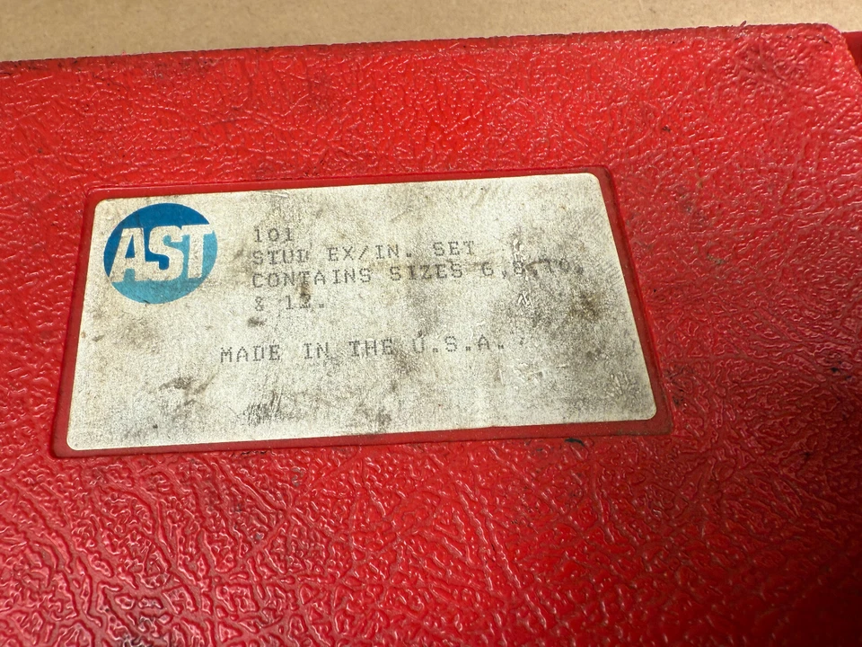 Juego de insertos extractores de pernos AST métricos y SAE en estuches 2 juegos completos 101 y 102 Foto 4 de 4