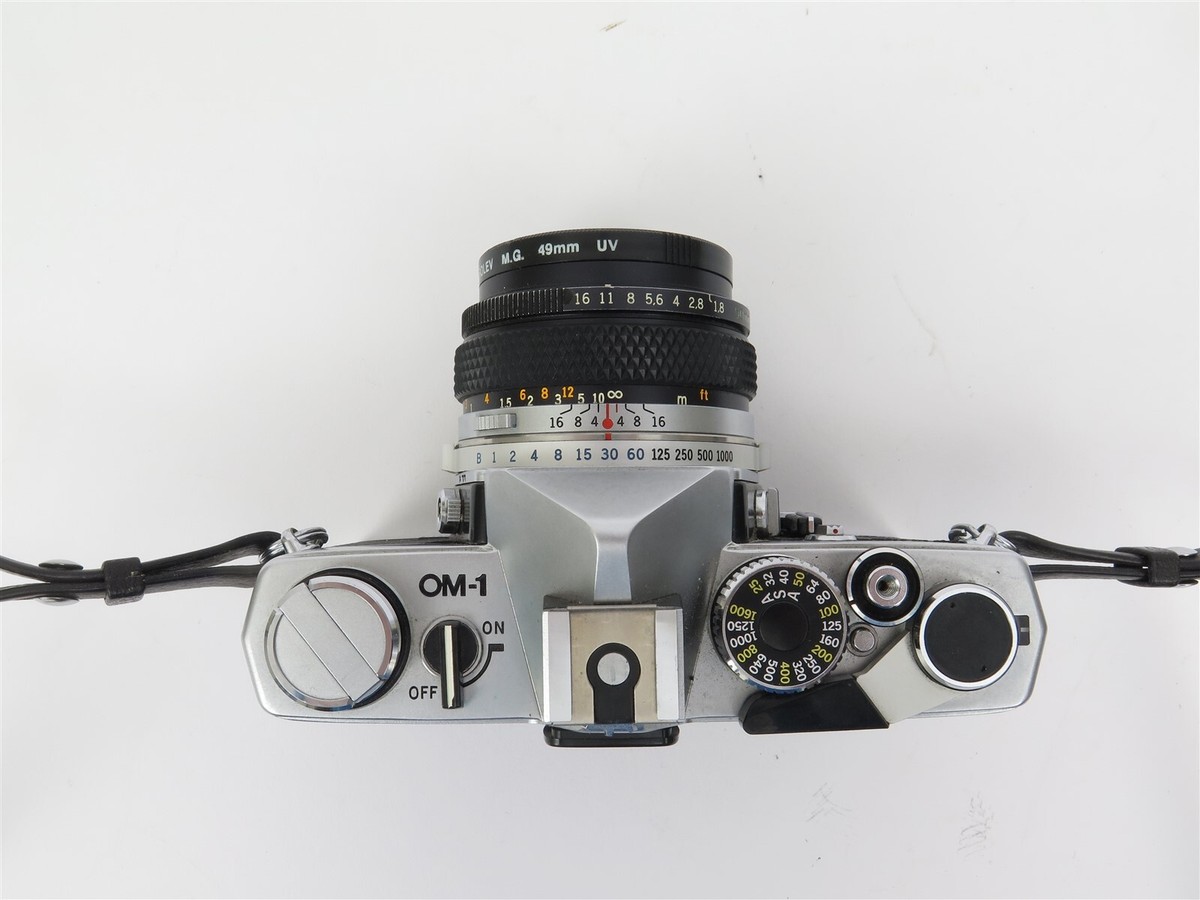 Olympus OM-1 SLR Camera MD F.Zuiko Lens 1:1.8 F=50mm Auto-S OM