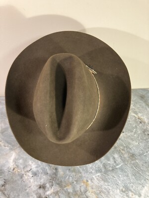 John B Stetson Dark Brown 5X XXXXX Cowboy Hat Western 7 1/4