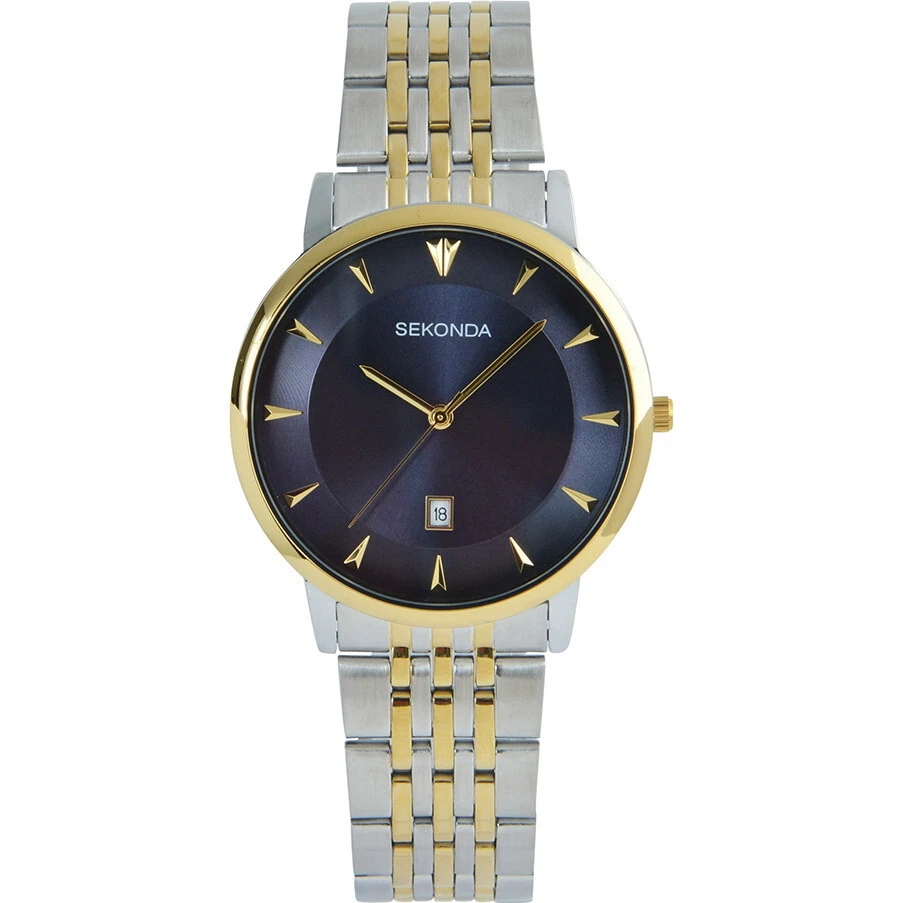 Sekonda two tone mens best sale watch