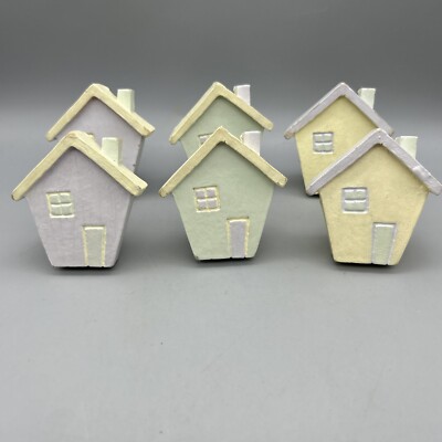 Drawer pulls knobs houses resin Paintable Set Of Six
