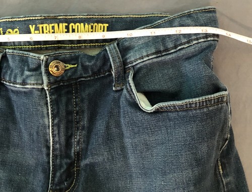 2 pair Lee X-treme Comfort Jeans Boys 12 Husky Blue Denim Adjustable Waist - Picture 3 of 10