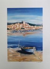  BRIANTE,  ANNE MARIE,  - LA BARQUE - FARBLITHOGRAFIE - VERSANDKOSTENFREI!!