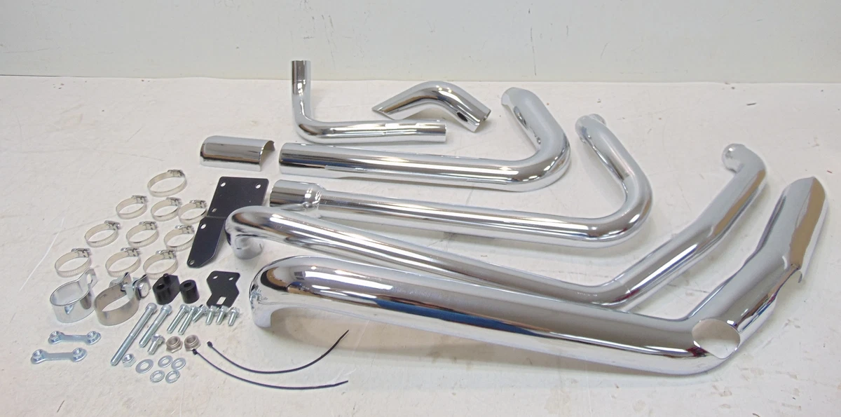 Vance Hines Dresser Duals Chrome Headers W/Heat Shields, 59 OFF