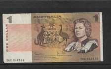 1982 $1 General Prefix Johnston / Stone Serial # DKG848506