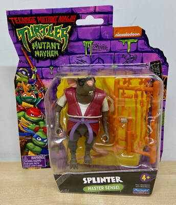 Teenage Mutant Ninja Turtles - Splinter Actionfigur - Mutant Mayhem Brandneu