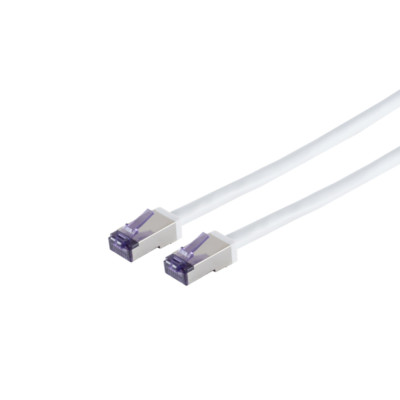 Patchkabel Cat.6A S/FTP SuperFlex DSL,Ethernet ,Netzwerk,LAN Kabel 10GB,Weiß 25m