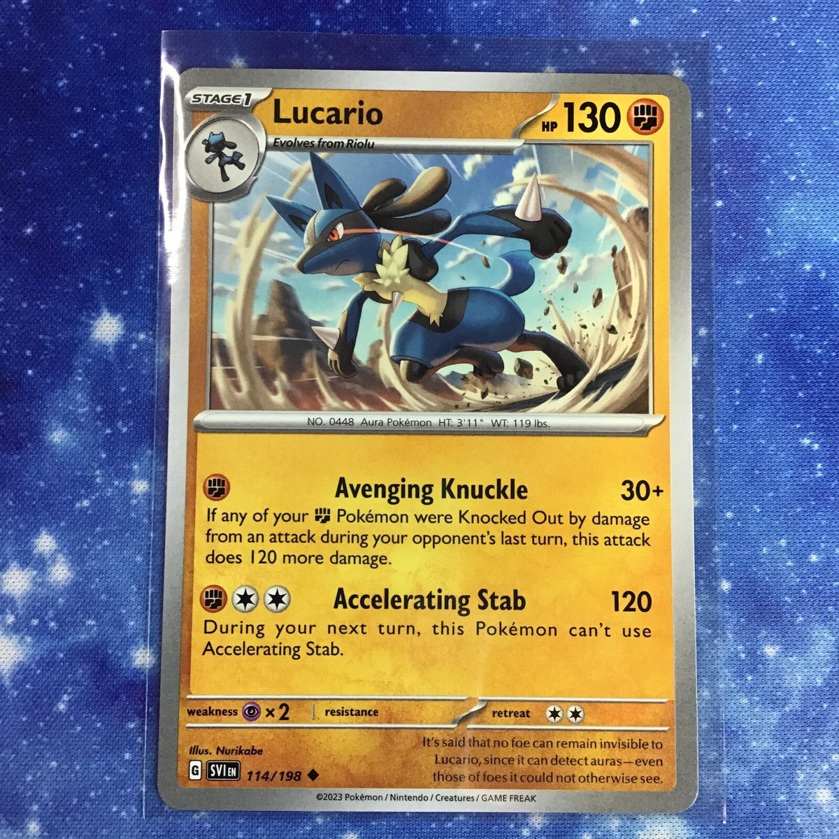 Lucario - 114/198 - Uncommon (Scarlet & Violet) Pokemon TCG | eBay
