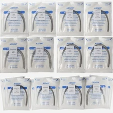 AZDENT Dental Orthodontic Oval Stainless Steel Rectangular Arch Wires 14 Sizes