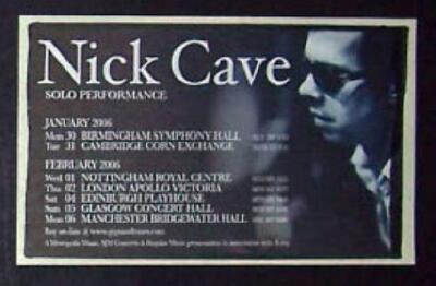 Nick Cave Abattoir Blues The Lyre of Orpheus Tour 2005 Mini Poster Type Ad