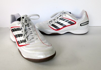 Adidas Womens Pearl White Red & Black Athletic Sport Tennis Shoes Sneakers  7 M