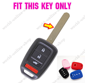 Car Silicone Key Fob Case Cover 4 Buttons for HONDA CIVIC ...