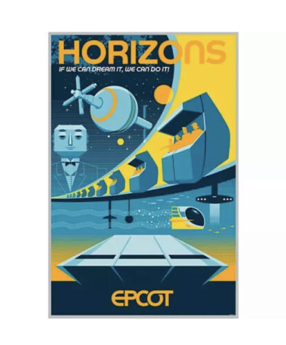 Disney Parks EPCOT Horizons Serigraph LE Poster Eric Tan 109/200 - Picture 1 of 1