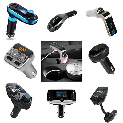 #ad Handsfree Car Kit Wireless FM Transmitter LCD MP3 Player USB Charger $5.68