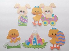 3D UPick Easter Chicks Eggs Scrapbook Card Making Embellishment