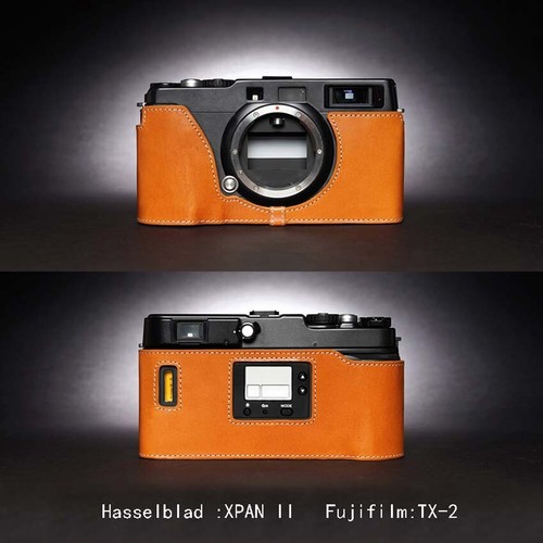 Funda protectora de cuero genuino con media cámara para Hasselblad XPAN II Fujifilm TX-2 TX-1 - Imagen 20 de 21