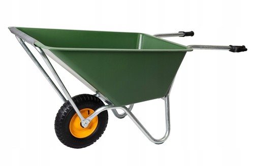 Kelberg Schubkarre AGRO 170 L- 1 Garten Bau Hof Verzinkt PP Mulde 7mm 6PR ⭐⭐⭐⭐⭐ - Bild 3 von 14