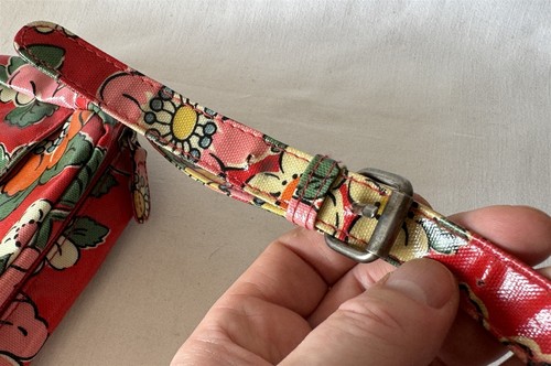 Vintage Small Cath KIDS Kidston Floral Bag Wipe Clean PVC Canvas Zip Closure - Picture 9 of 16