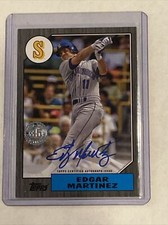 2022 Topps 1987 Topps Auto Black Parallel Mariners Edgar Martinez 96/199 HOF!!