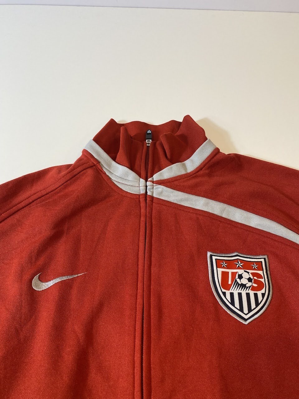 SACAI X NIKE Giacca USA Soccer Nike rossa full zip ~ uomo grande L ~ Olimpiadi Coppa del Mondo America