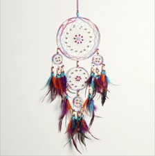 Handmade Home Colorful Dreamcatcher Decoration Colorful Feathers