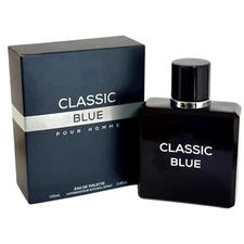 CLASSIC BLUE Men's Designer EDT Cologne 3.4 oz Spray by MIRAGE BRANDS