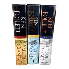 Ken Follett Century Trilogy Complete Volumes 1-3 HCDJ 1st Editions Like New
