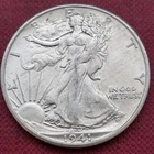 1941 S Walking Liberty Half Dollar 50c High Grade AU - UNC #59484