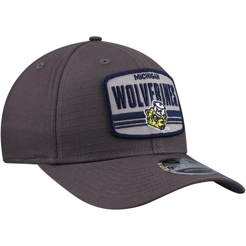 Men's New Era Charcoal Michigan Wolverines Team Elevated 9SEVENTY Stretch-Snap - 第 3/5 張圖片