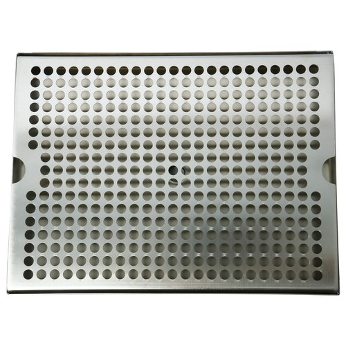 Stainless Steel 12" x 9" Surface Mount Beer Drip Tray with Brass Drain/Nipple... - Picture 3 of 9