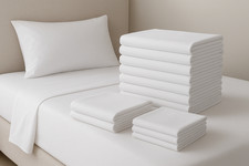 Sheet Set Queen Size Microfiber Hotel Quality Fitted Sheet Flat Sheet Pack of 12