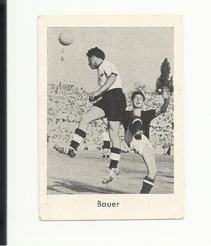 Hans Bauer, DFB-Nationalspieler, Sammelbild, unsigniert