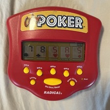 Radica Color Poker Vintage 1999 Handheld Electronic  Tested and Working.