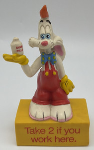 Who Framed Roger Rabbit "Take 2 if you work here" Disney PVC Figure, Amblin 1987