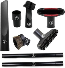 Vacuum Attachments 1 1/4" Vacuum Cleaning Tools Kit For Shop Vac Accessories