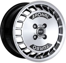 1x RONAL RONAL R10 schwarz-frontkopiert 7.0Jx15 4x100 ET28