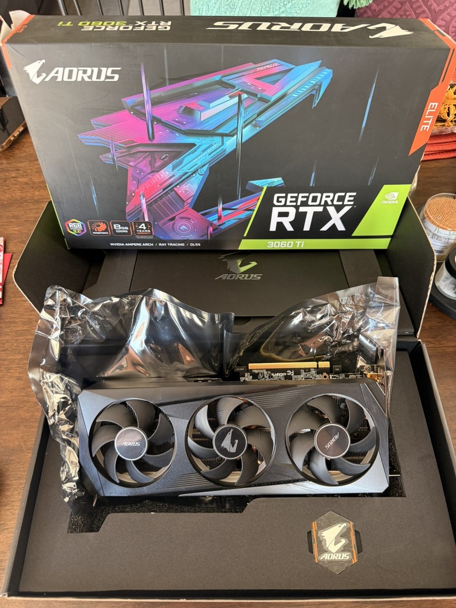 GIGABYTE AORUS GeForce RTX 3060 Ti ELITE 8GB GDDR6 Graphics Card