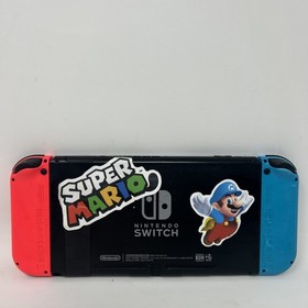 Nintendo Switch v1 Console/Dock/Charger w/Red & Blue Joy-cons As-is PLZ READ