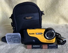 Rare~~Kodak PIXPRO WP1 16.0MP Yellow Waterproof Digital Camera  - Bundle -