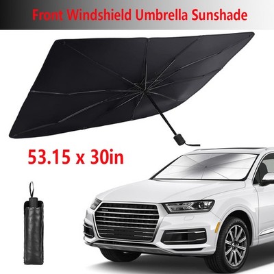 53.15 x 30in Car Foldable Windshield Sun Shade Reflective UV Heat Shield For KIA