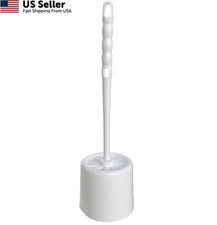 SPARTA 16-Inch Bowl Brush with Caddy, Toilet Cleaning 16 Inches, White