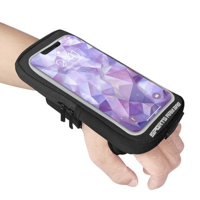 Wristband Phone Holder for Running - Forearm Armbands - Black