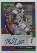 2020 Prizm Draft Picks Rookies Purple & Green 41/199 Michael Warren II Auto 0ud4