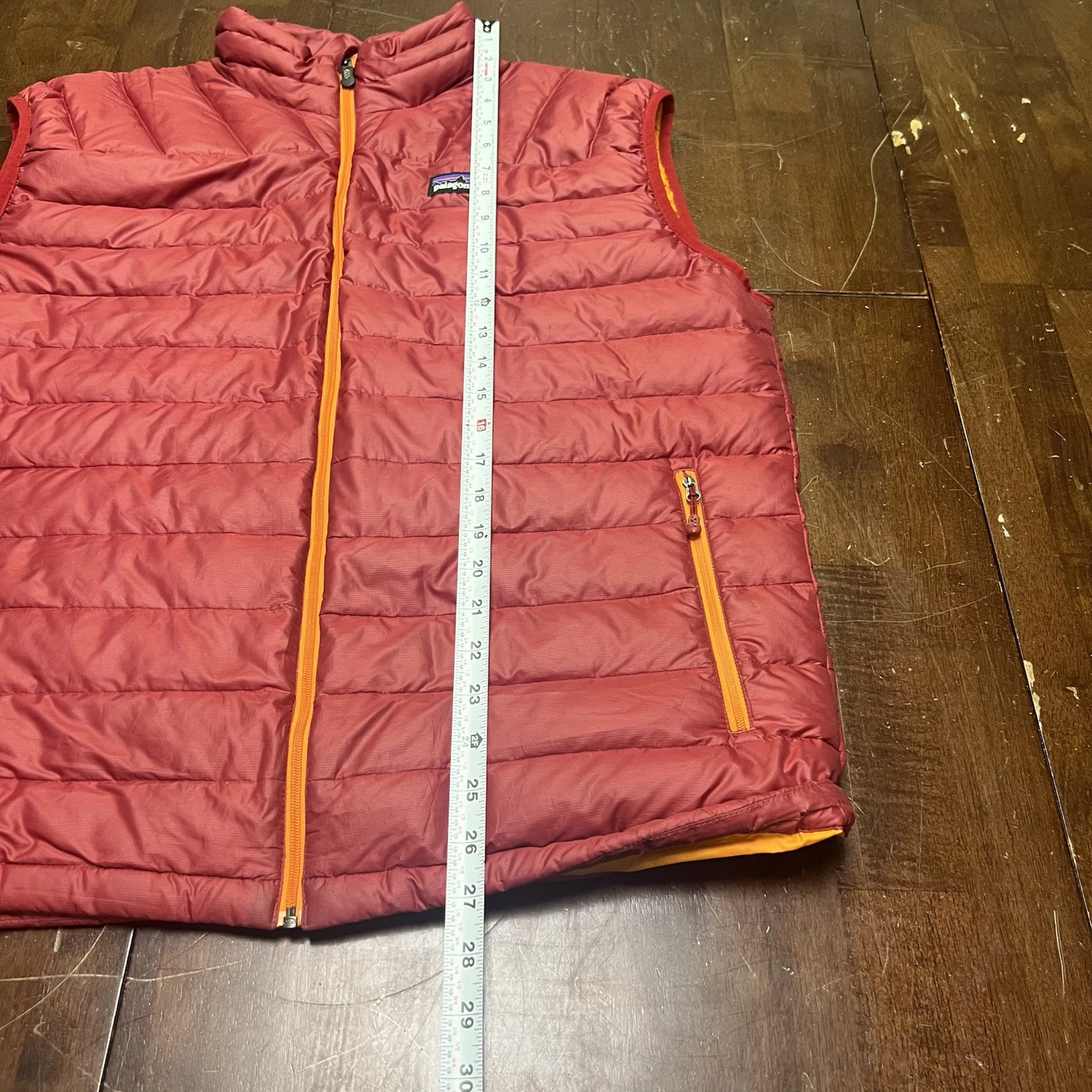 patagonia goose down puffer full zip hiking jacket