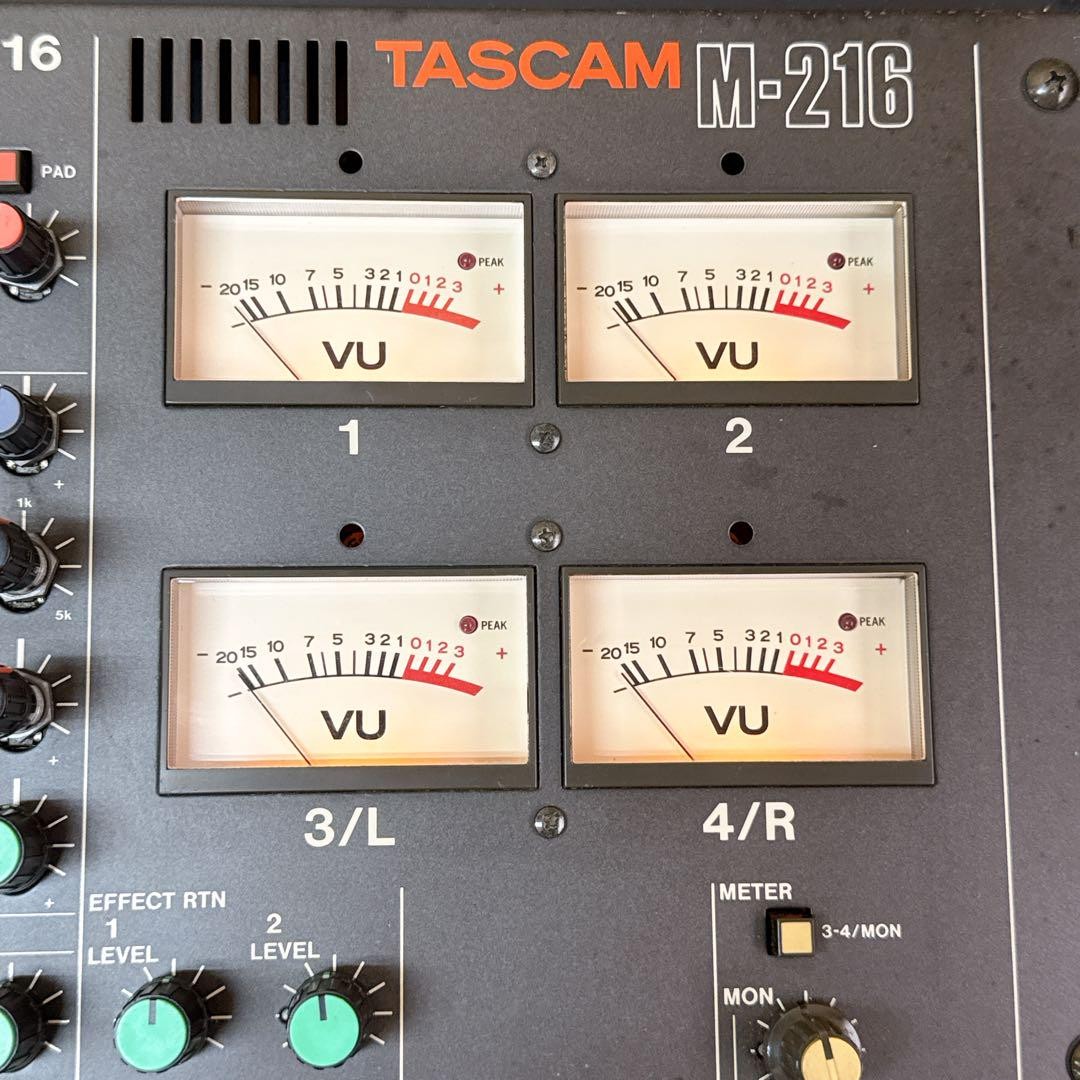 TASCAM M-216 Analog Mixer 16ch, Output PGM-4ch TEAC Sound output