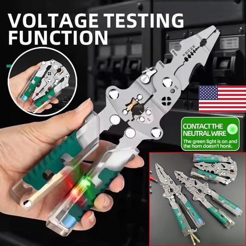 Pince électrique Tuvilo, tournevis à stylet pliable, dénudeur de fils AN - Image 20 sur 53