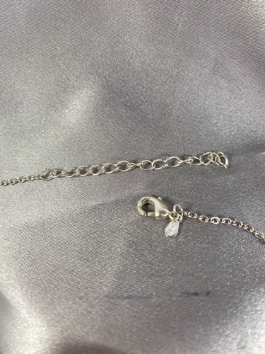 Silver & Black Beaded Necklace Italian RMN Silver-Tone Accents 17 inch Vintage - Picture 6 of 8