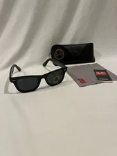 Ray-Ban RB2140 Black Wayfarer 50mm Unisex Classic Sunglasses W/Black G-15 Lenses