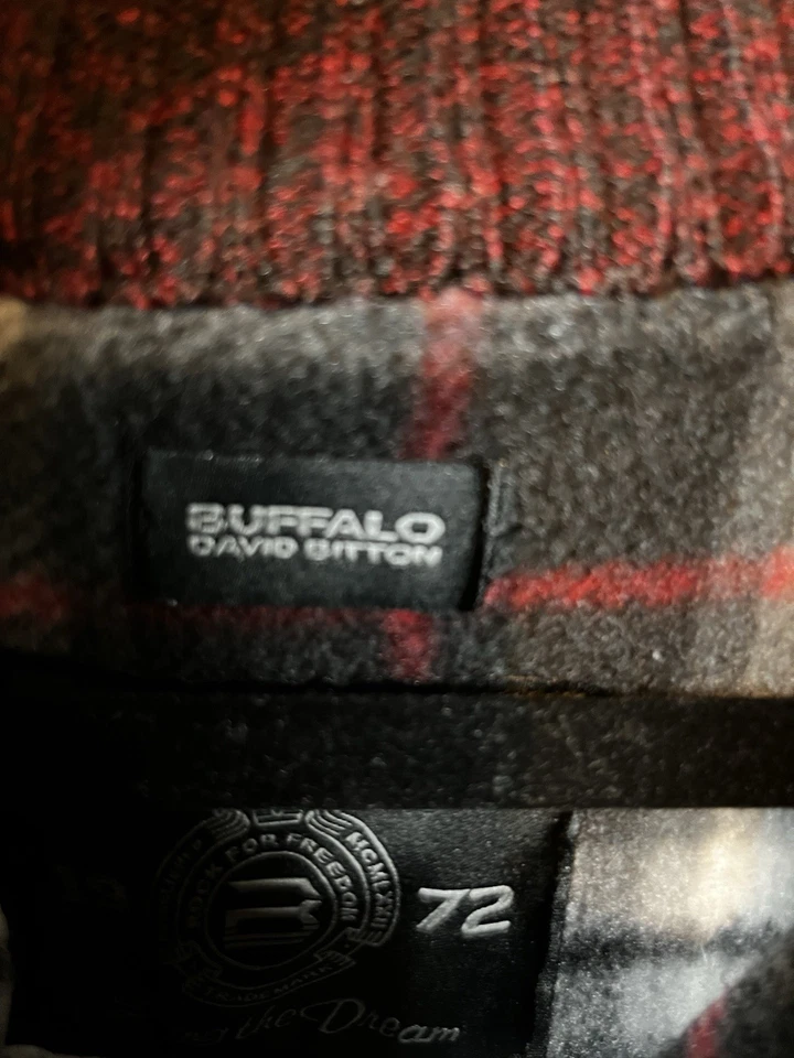 设计师 Buffalo David Bitton 拉过毛衣男式 L 大号内衬 1/4 Snap — 第 4/4 张图片