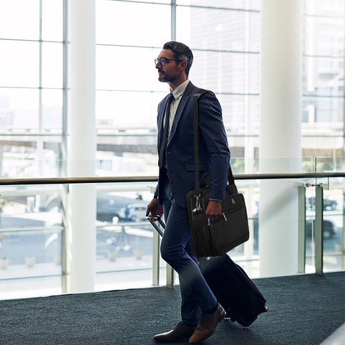 Herrentasche Arbeitstasche Schultertasche Flugbegleiter Umhängetasche Laptop Bag - Bild 21 von 22
